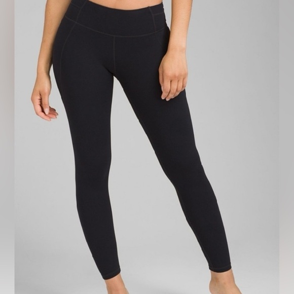 Prana Pants - Prana Momento Mid-Rise Leggings Black Sz Medium